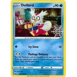 Chilling Reign - 032/198 - Delibird (holo snowflake)