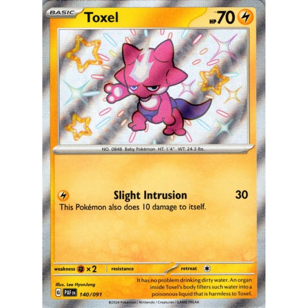 Paldean Fates - 140/091 - Toxel (shiny rare)