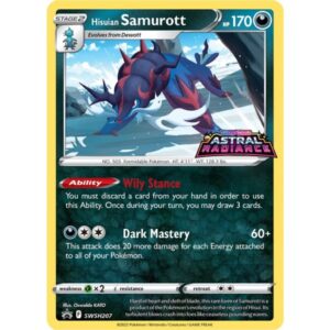 Promo - SWSH207 - Hisuian Samurott (holo) + Astral Radiance Stamp