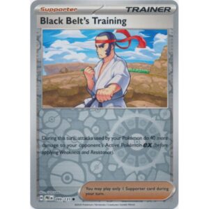 Prismatic Evolutions - 099/131 - Trainer Black Belt's Practice (Kalos) (reverse holo)