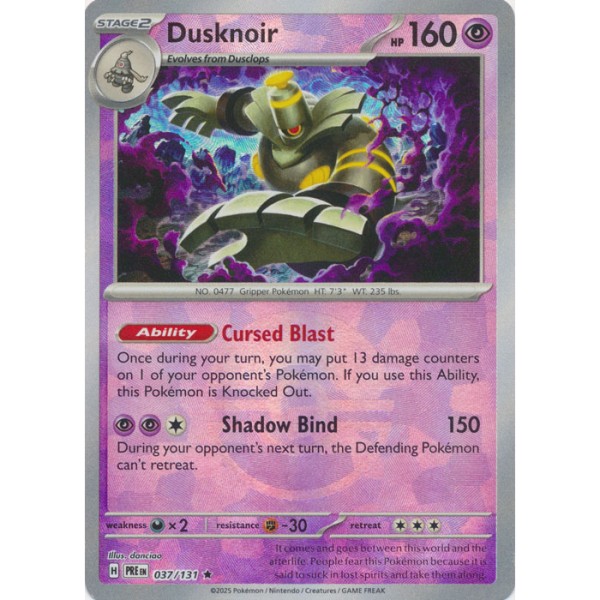Prismatic Evolutions - 037/131 - Dusknoir (Poke Ball Foil)