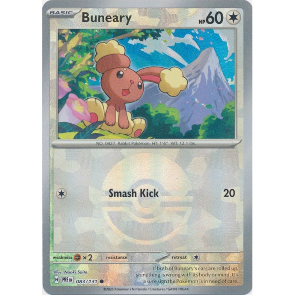 Prismatic Evolutions - 083/131 - Buneary (Poke Ball Foil)
