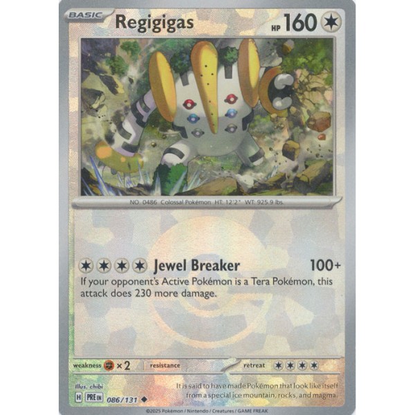 Prismatic Evolutions - 086/131 - Regigas (Poke Ball Foil)