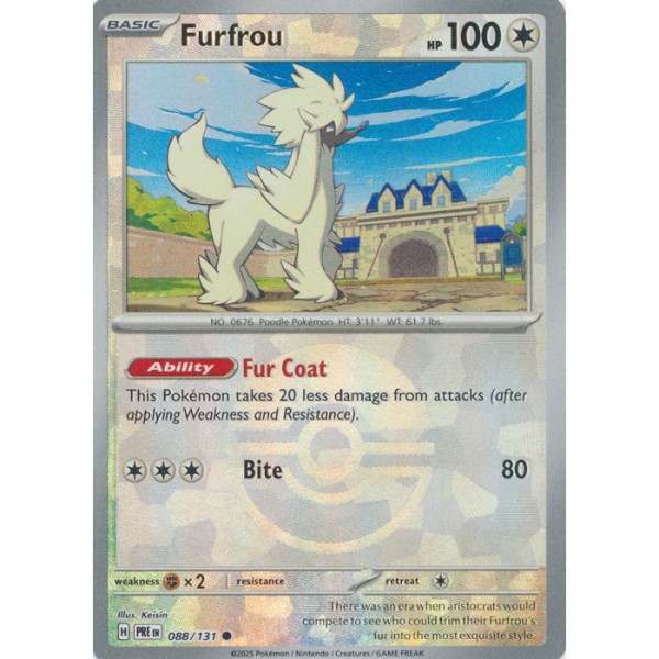 Prismatic Evolutions - 088/131 - Furfrou (Poke Ball Foil)