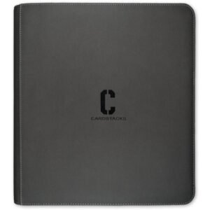 Cardstacks - Zippered Pro Binder 12 Pocket - Grijs