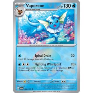 Prismatic Evolutions - 022/131 - Vaporeon (poke ball holo)