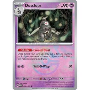 Prismatic Evolutions  - 036/131 - Dusclops (reverse holo) - Master Ball