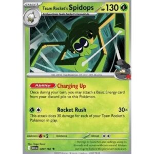 Destined Rivals - 020/182 - Team Rocket's Spidops (rare holo)