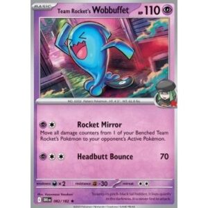 Destined Rivals - 082/182 - Team Rocket's wobbuffet (rare holo)