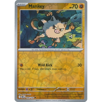 Destined Rivals - 090/182 - Mankey (reverse holo)