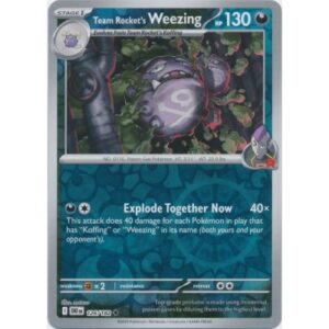 Destined Rivals - 126/182 - Team Rocket's Weezing (reverse holo)