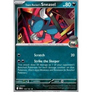 Destined Rivals - 128/182 -  Team Rocket's Sneasel (rare holo)