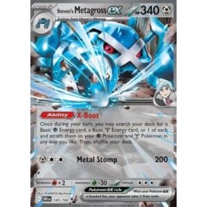 Destined Rivals - 145/182 - Steven's Metagross EX (double rare)