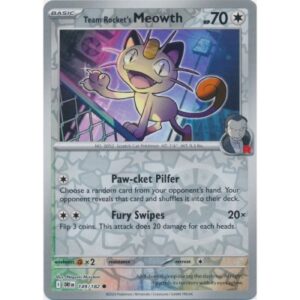 Destined Rivals - 149/182 - Team Rocket's Meowth (reverse holo)