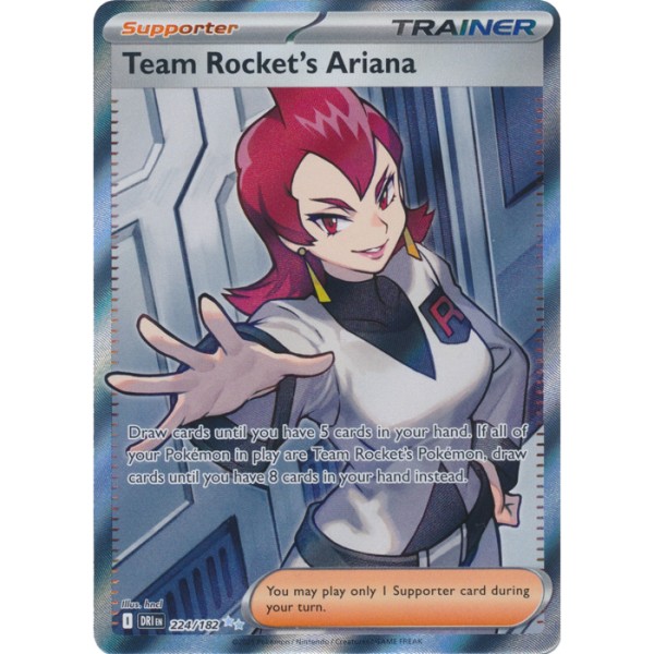 Destined Rivals - 224/182 - Team Rocket's Ariana (ultra rare)