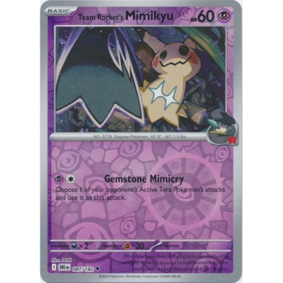 Destined Rivals - 087/182 - Team Rocket's Mimikyu (reverse holo)