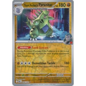 Destined Rivals - 096/182 - Team Rocket's Tyranitar (rare reverse holo)