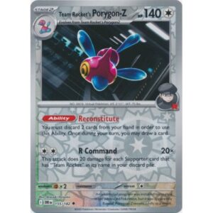 Destined Rivals - 155/182 - Team Rocket's Porygon-Z (reverse holo)