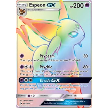 Sun Moon - 152/149 - Espeon GX (rainbow rare)