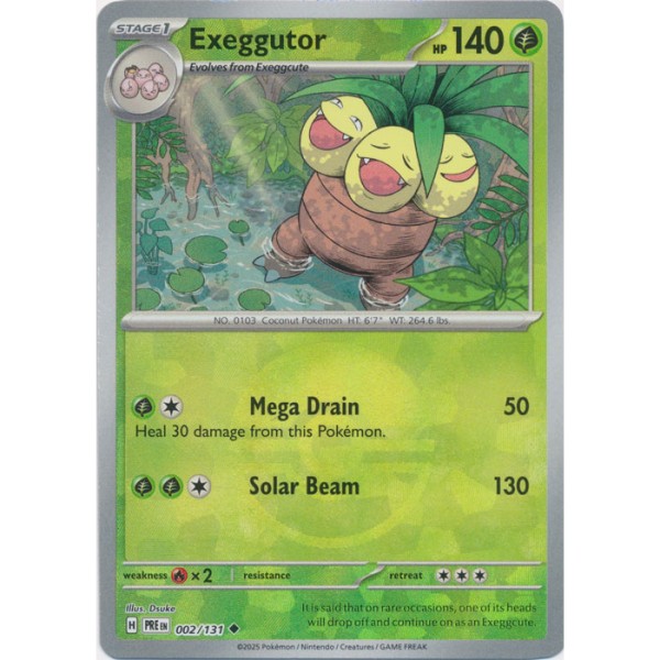 Prismatic Evolutions - 002/131 - Exeggutor (poke ball reverse holo)