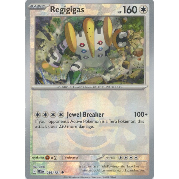 Prismatic Evolutions - 086/131 - Regigigas (poke ball reverse holo)