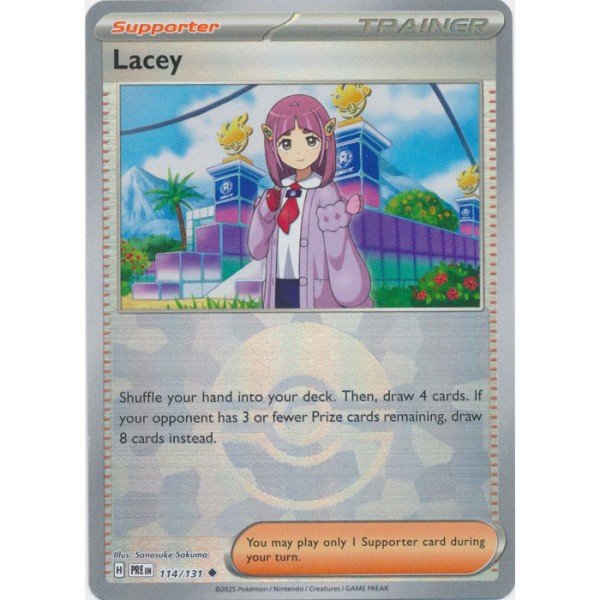 Prismatic Evolutions - 114/131 - Trainer Lacey (poke ball reverse holo)