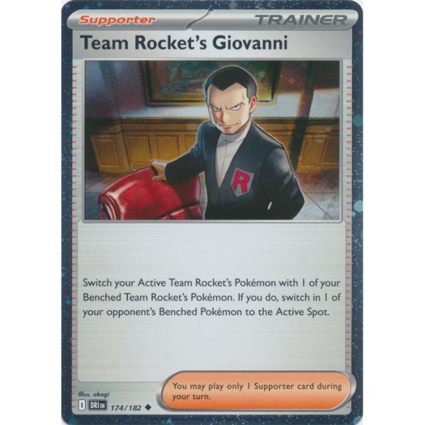 Destined Rivals - 174/182 - Team Rocket's Giovanni (holo)