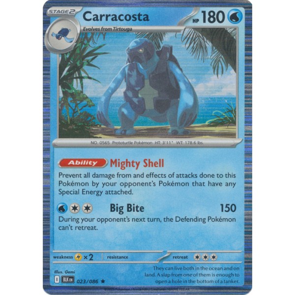 Black Bolt - 023/086 - Carracosta (rare holo)