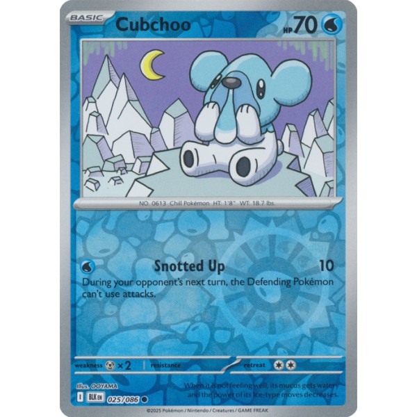 Black Bolt - 025/086 - Cubchoo (reverse holo)