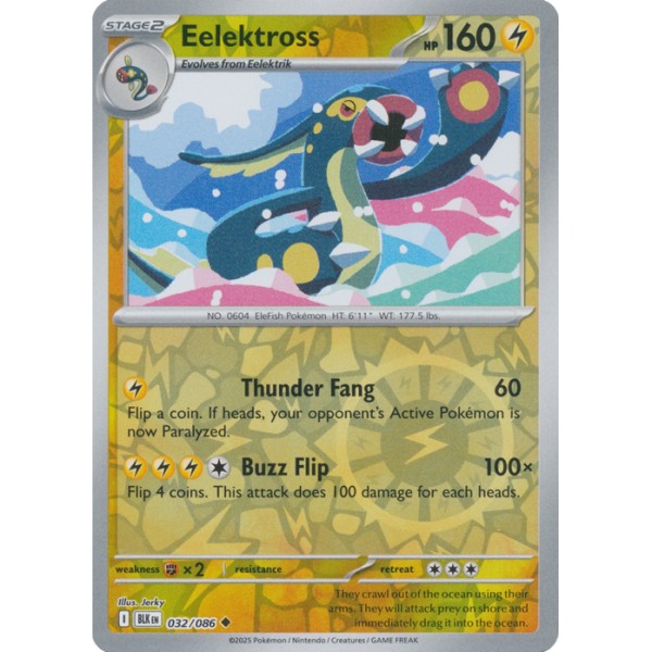 Black Bolt - 032/086 - Eelektross (reverse holo)