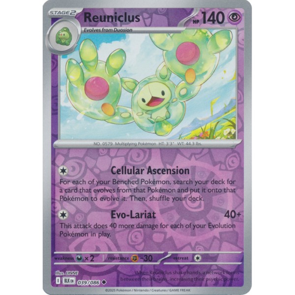 Black Bolt - 039/086 - Reuniclus (reverse holo)