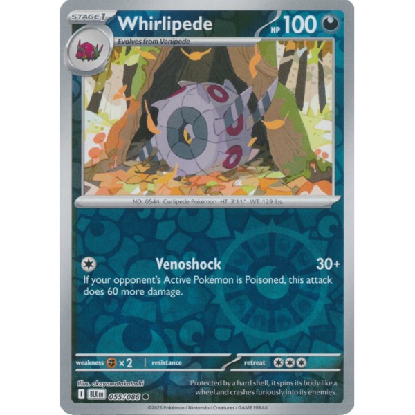 Black Bolt - 055/086 - Whirlipede (reverse holo)