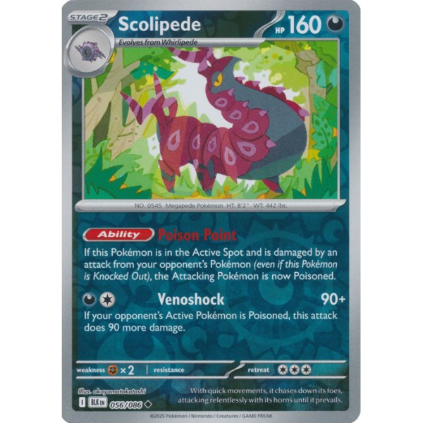 Black Bolt - 056/086 - Scolipede (reverse holo)