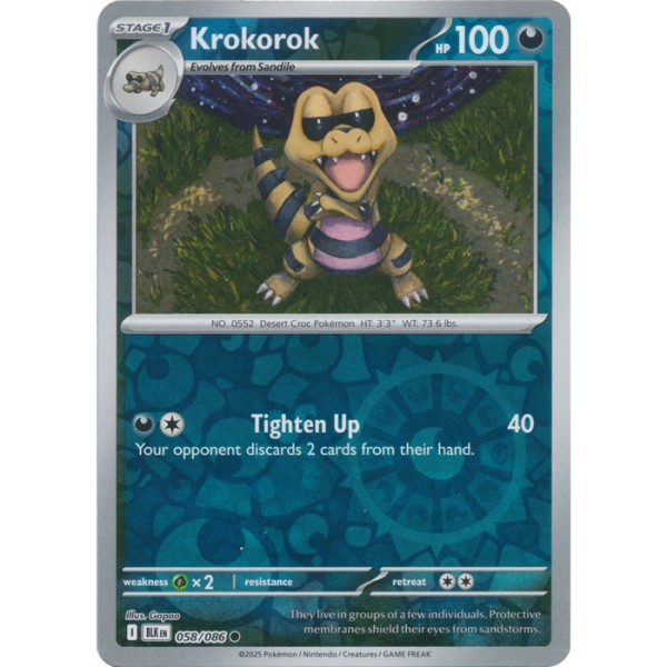 Black Bolt - 058/086 - Krokorok (reverse holo)