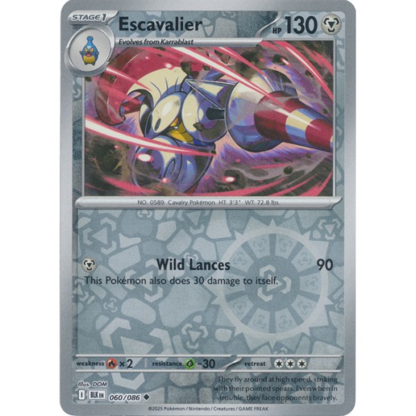 Black Bolt - 060/086 - Escavalier (reverse holo)