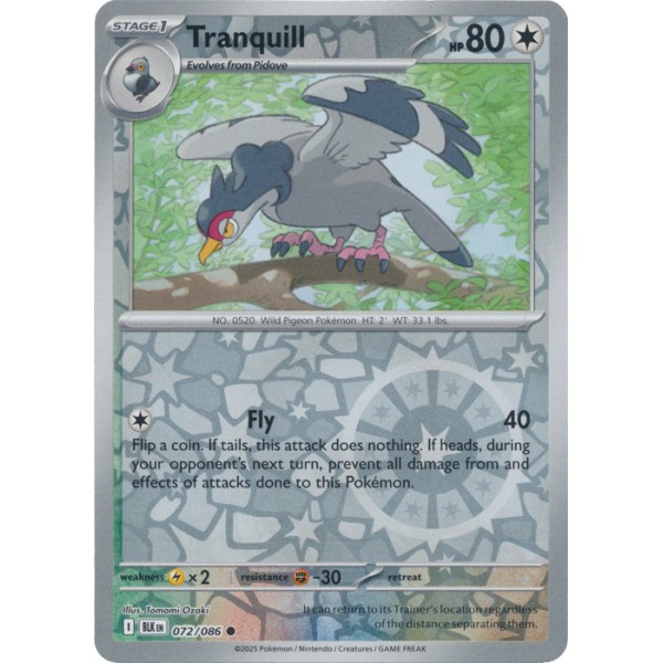 Black Bolt - 072/086 - Tranquill (reverse holo)