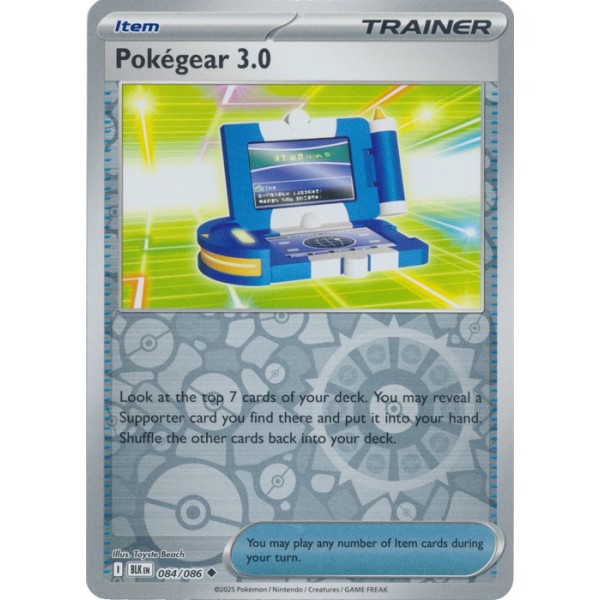 Black Bolt - 084/086 - Pokegear 3.0 (reverse holo)