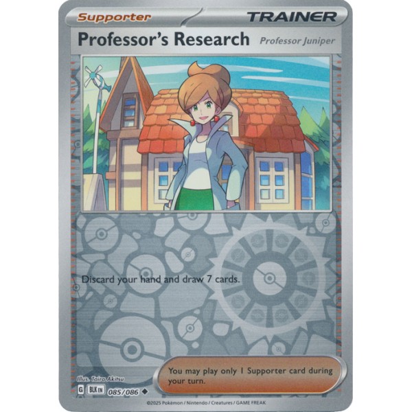 Black Bolt - 085/086 - Professor's Research - Professor Juniper (reverse holo)