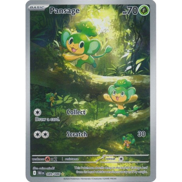 Black Bolt - 089/086 - Pansage (illustration rare)