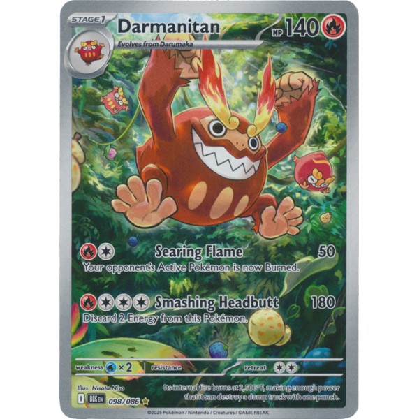 Black Bolt - 098/086 - Darmanitan (illustration rare)