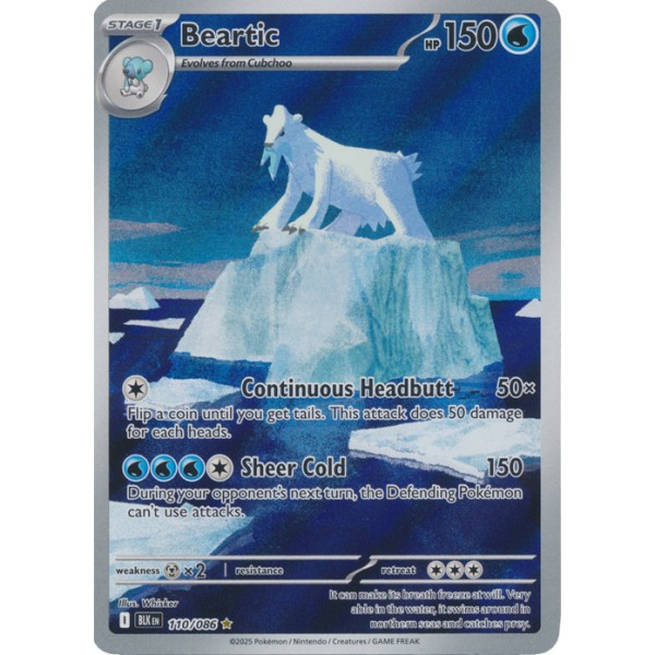 Black Bolt - 110/086 - Beartic (illustration rare)