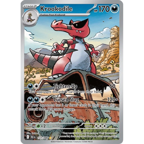 Black Bolt - 137/086 - Krookodile (illustration rare)