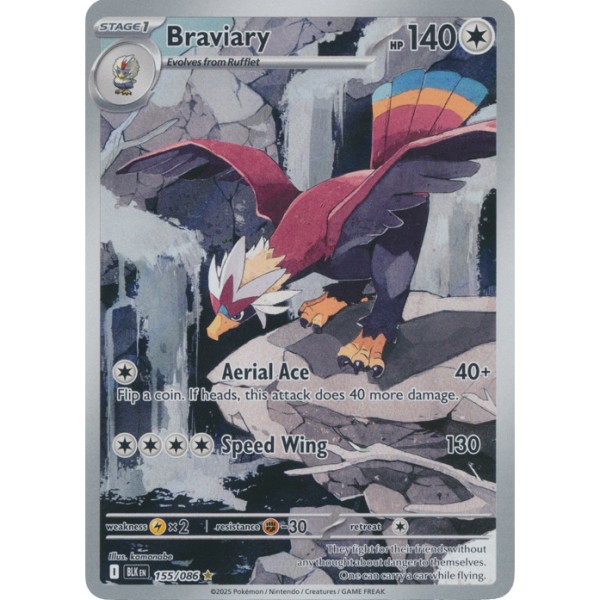 Black Bolt - 155/086 - Braviary (illustration rare)