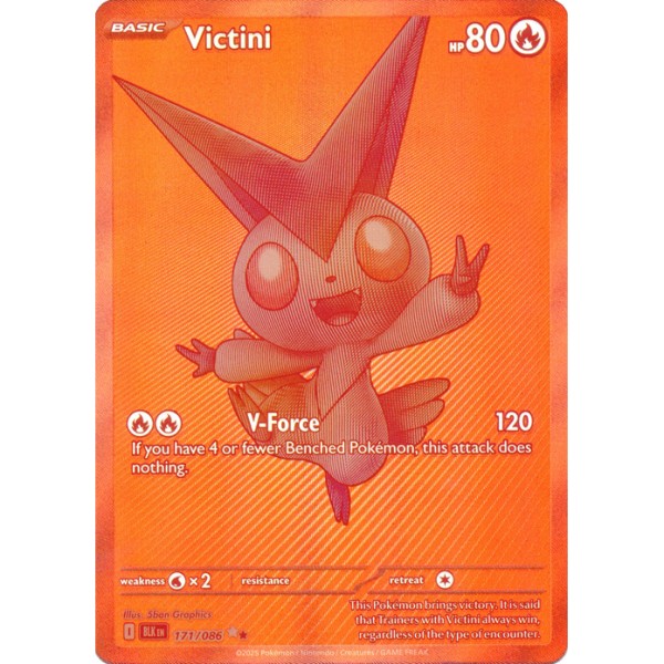 Black Bolt - 171/086 - Victini (black white rare)