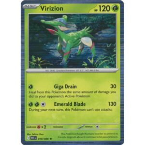 White Flare - 010/086 - Virizion (rare holo)