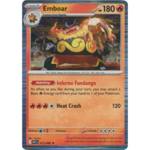 White Flare - 013/086 - Emboar (rare holo)