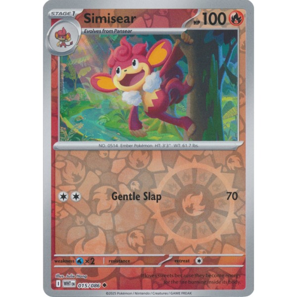 White Flare - 015/086 - Simisear (reverse holo)