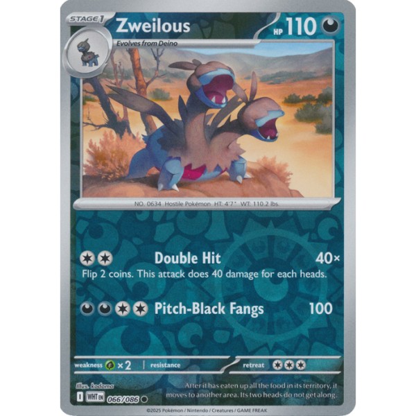 White Flare - 066/086 - Zweilous (reverse holo)