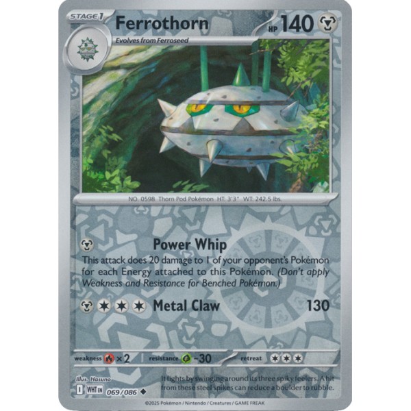 White Flare - 069/086 - Ferrothorn (reverse holo)