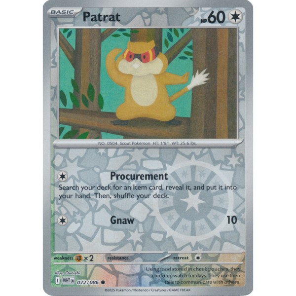White Flare - 072/086 - Patrat (reverse holo)
